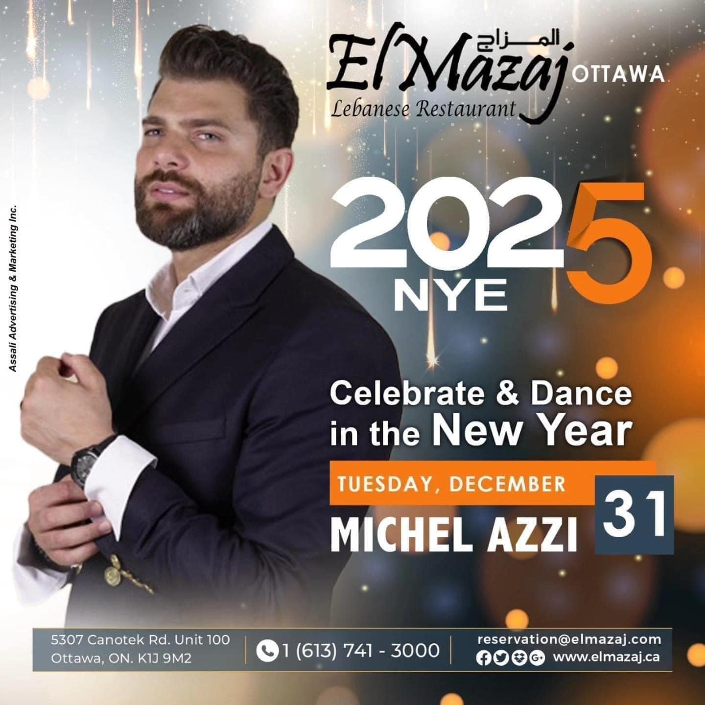 Elmazaj Ottawa New Years Eve Michel Azzi Lebanese Restaurant